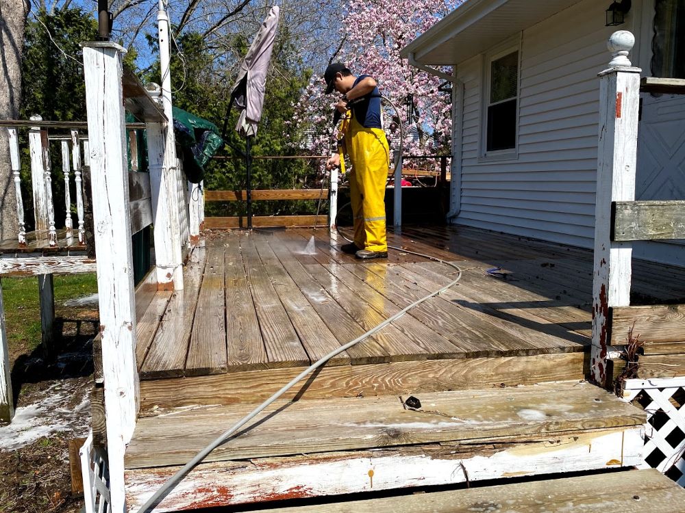 deck cleaning new london county ct 1