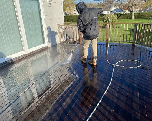 deck cleaning new london county ct 2