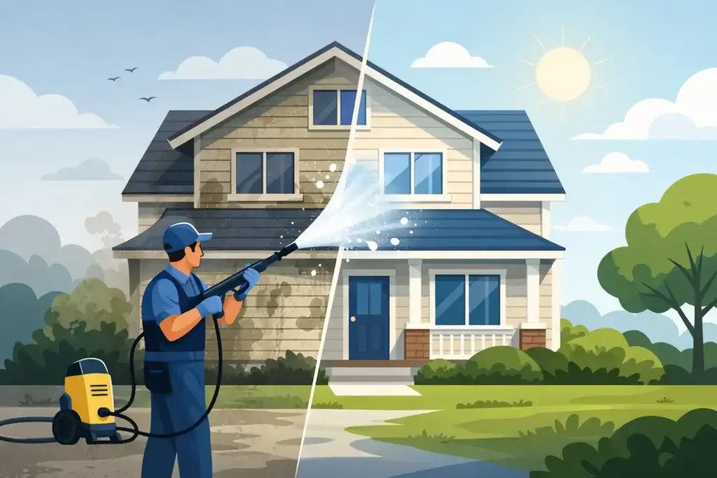 How Often Should You Power Wash a House?