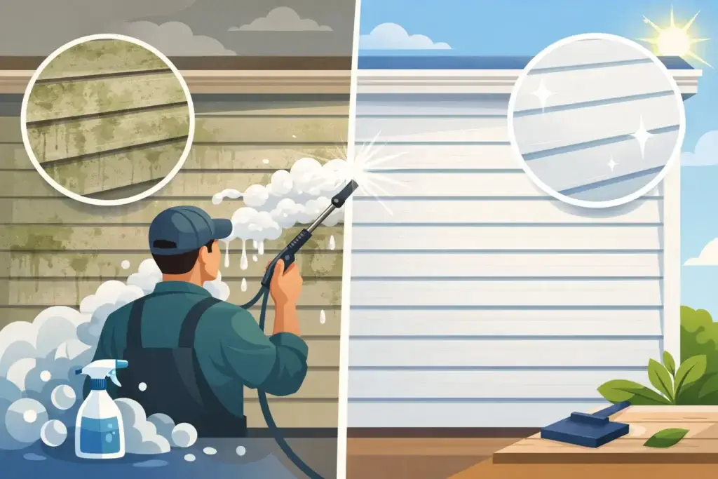 Is Soft Washing Safe for Vinyl Siding?
