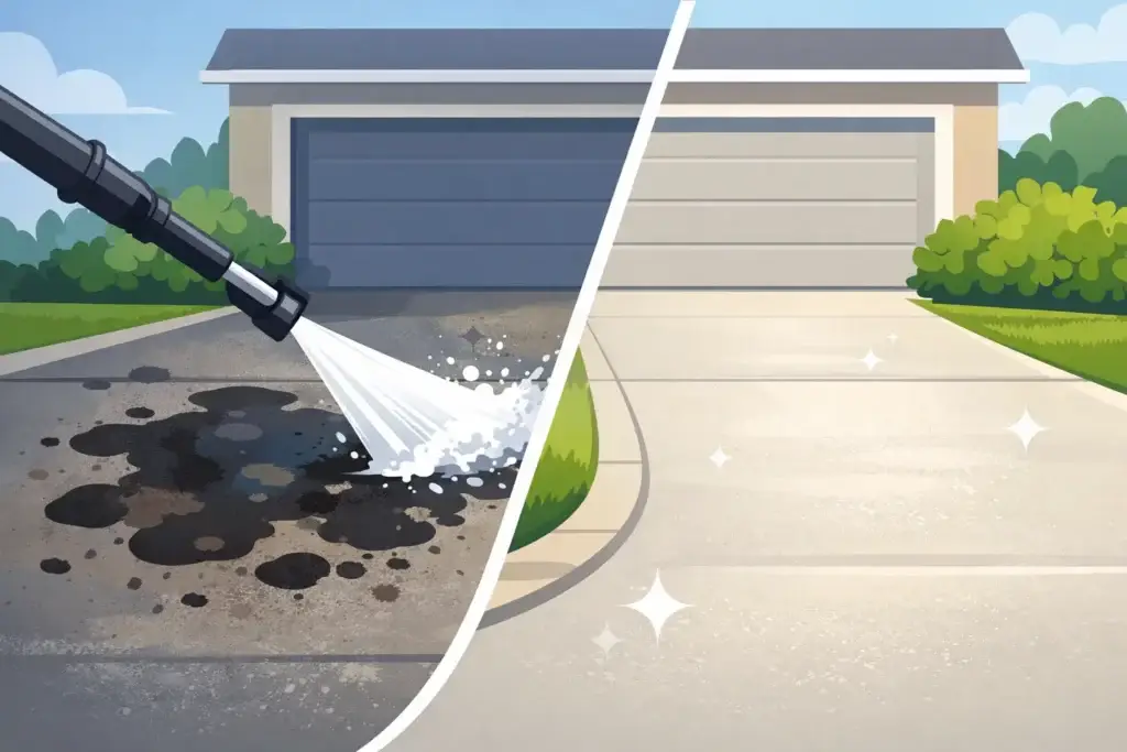 Pressure Washing Driveway Oil Stains Right 2 Pressure Washing Driveway Oil Stains Right