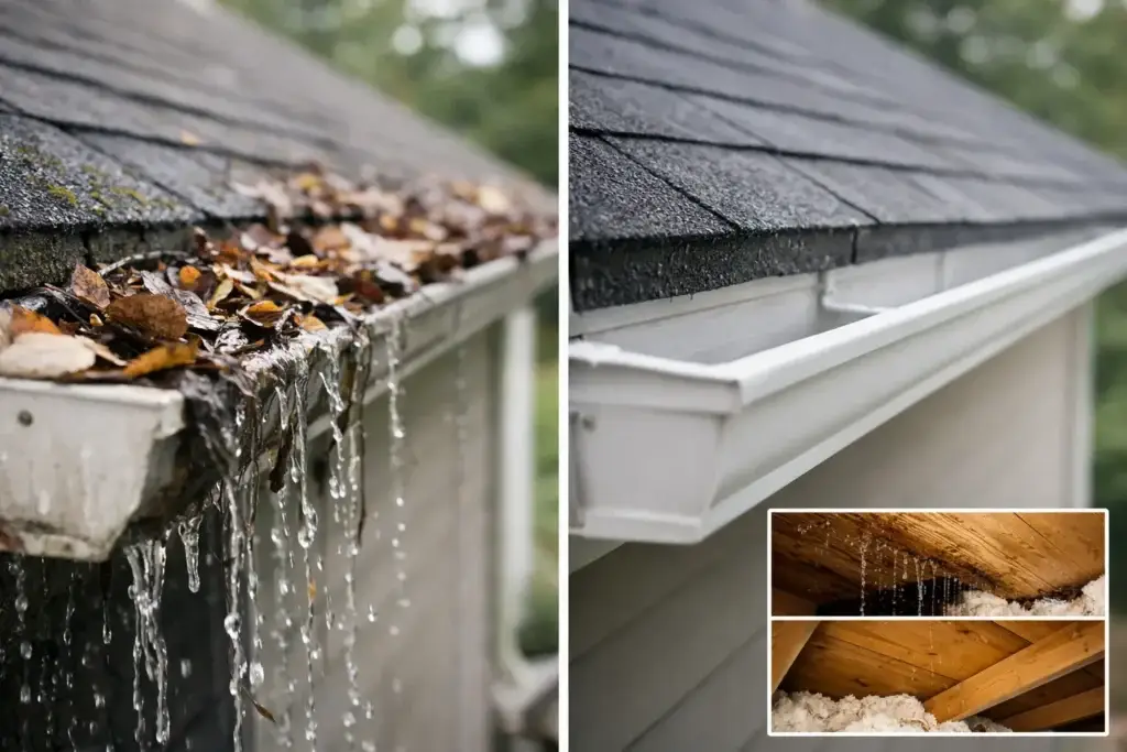 Can Clogged Gutters Cause Leaks? Yes, Here's How