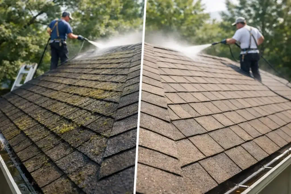 Does Roof Cleaning Extend Shingle Life Safely?