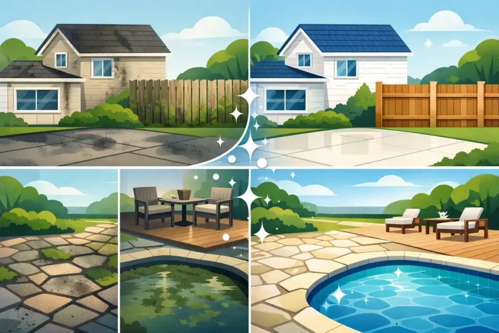 Best Surfaces for Soft Washing at Your Home