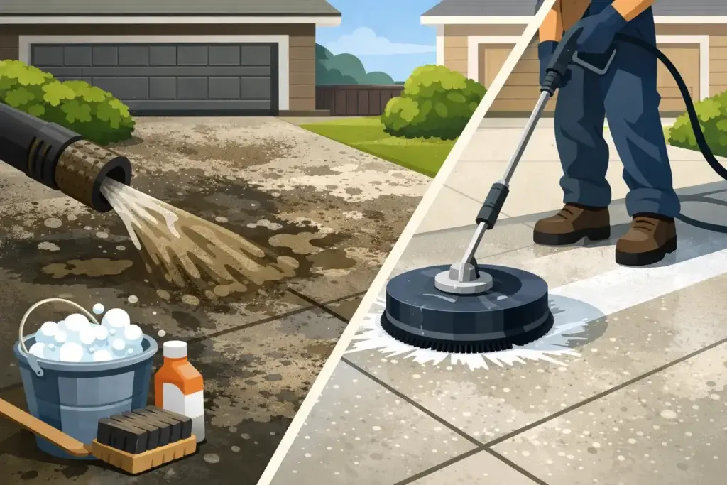 Concrete Cleaning Methods That Protect Your Driveway 2 Concrete Cleaning Methods That Protect Your Driveway