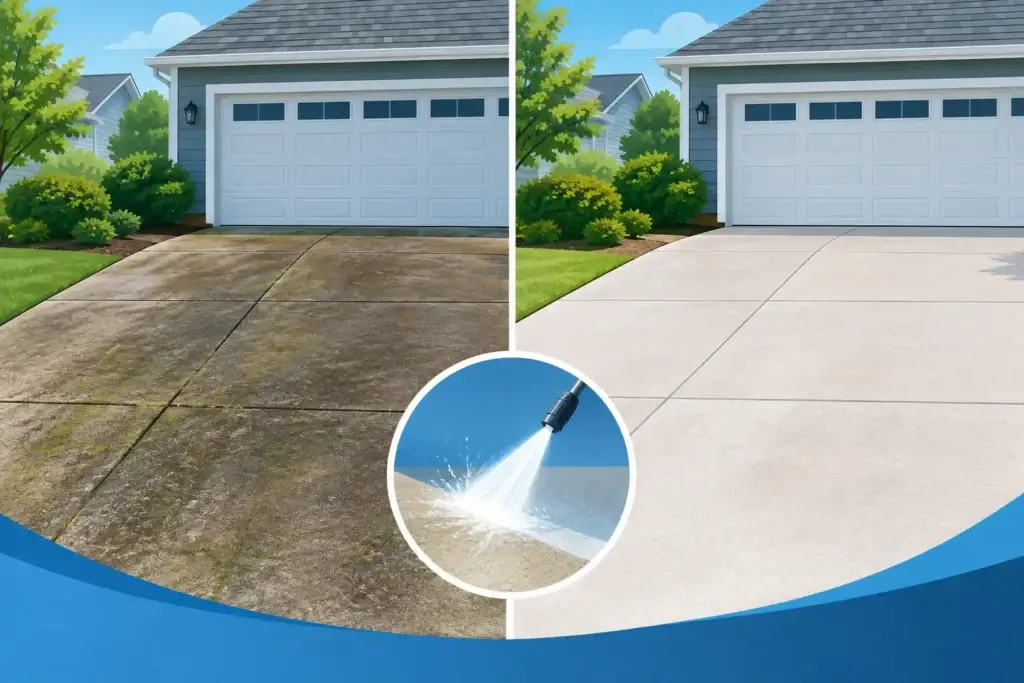 Driveway Washing That Restores Curb Appeal
